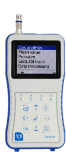 Ein Bedienteil eines Rauchgasanalysegeräts