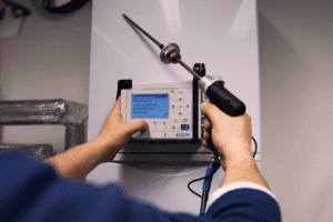 ecom-D Abgasanalysegerät bei einer industriellen Anwendung