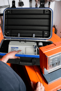 ecom-EN3-F - Abgasanalysegerät Anwendung auf Kessel