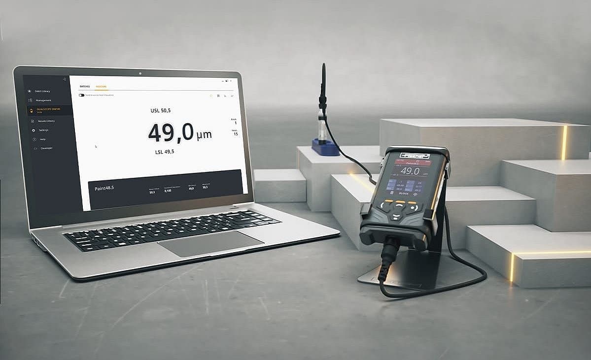If the DMP® device is already connected to the software during measurement, the transmission takes place in real time. If the device is connected to the software afterwards, the data is transmitted immediately after the device is recognized.