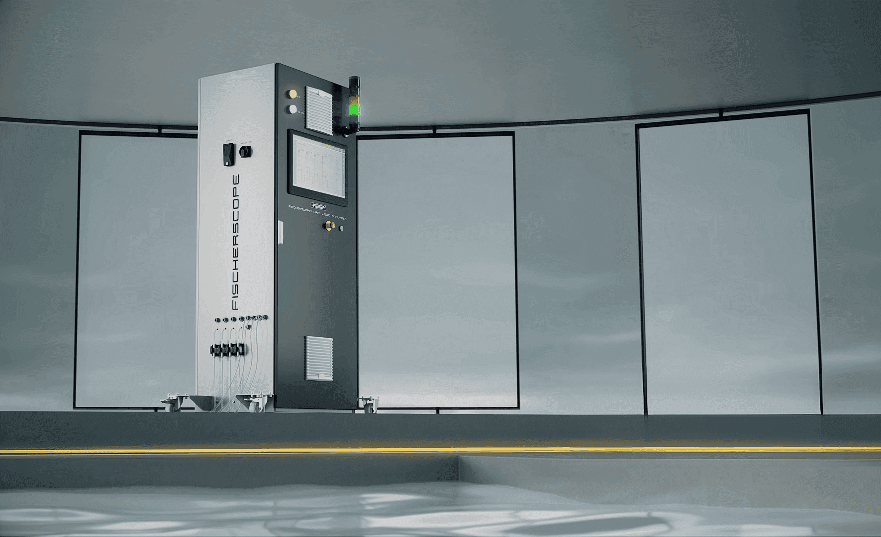 Useable as a simple inline measuring device as well as a complex multi-channel inline measuring system, fully integrated into a local production control system (MES).