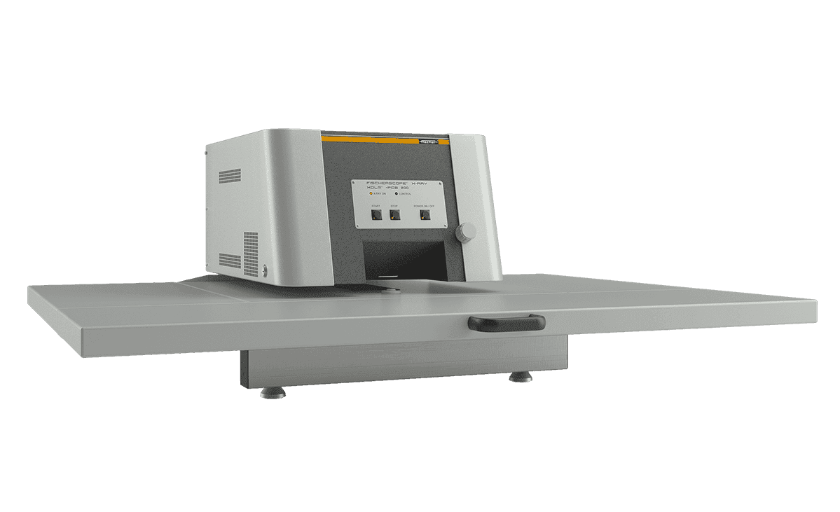 Optional measuring table extension 1200 x 900 mm for large PCBs and a programmable XY table for automated measurements.