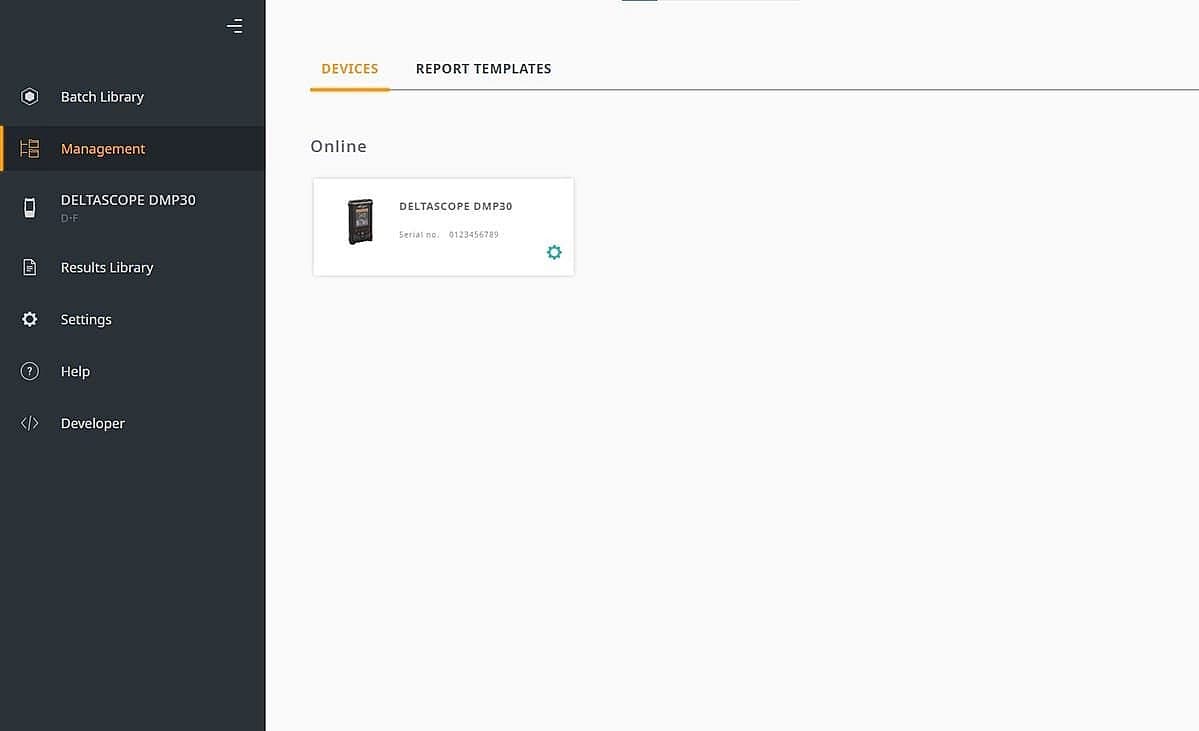 In the FISIQ® T menu, all devices can be managed as well as recorded measured values displayed and evaluated.