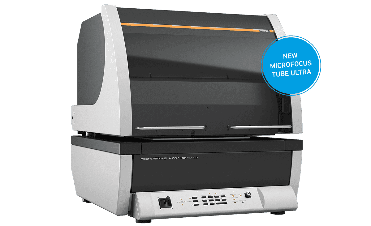 With the microfocus tube Ultra, the excitation intensity is significantly increased. This ensures even better measuring performance with smallest measuring spots.